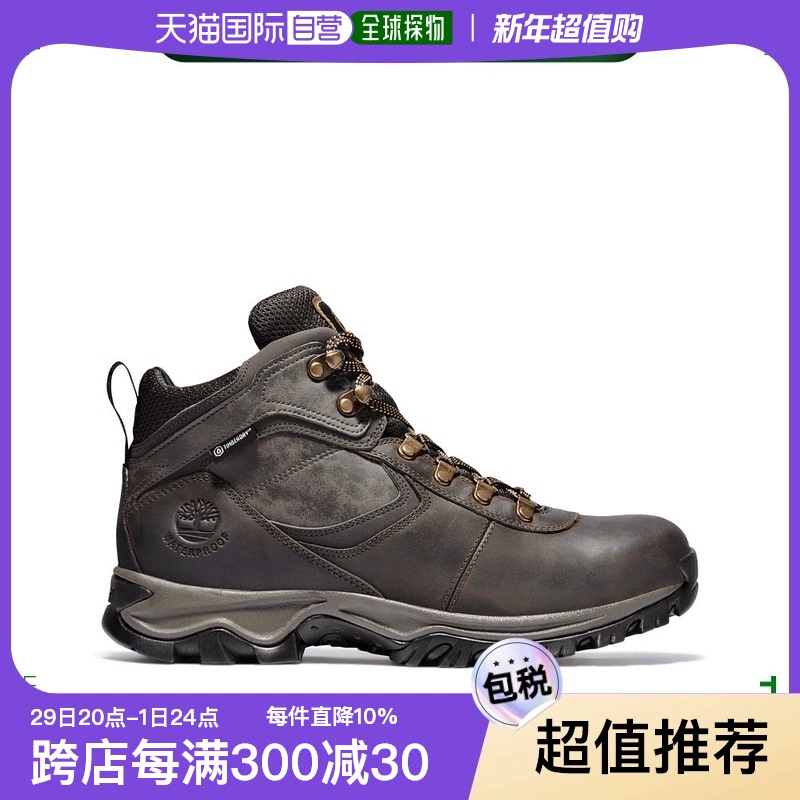 Timberland Mt. Maddsen 男士登山鞋耐磨减震及踝户外靴 黑色Black Full Grain ￥456