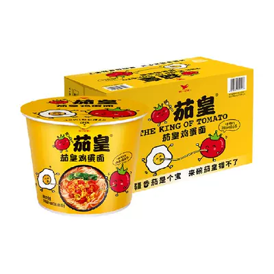 88vip、统一茄皇番茄鸡蛋方便面120g*12桶 39.46元+1.79元金币