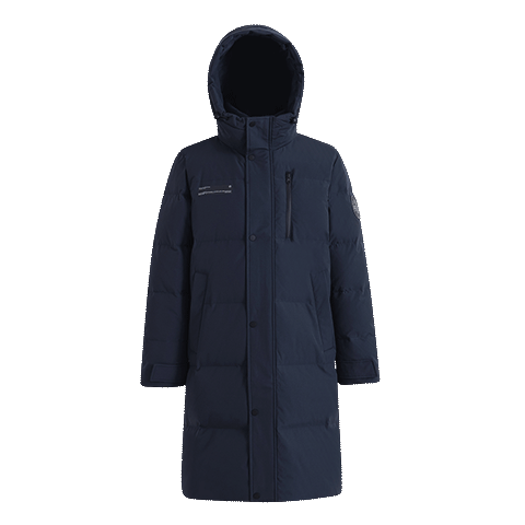 雪中飞 197g高充绒 冬季立领连帽长款羽绒服 199元包邮