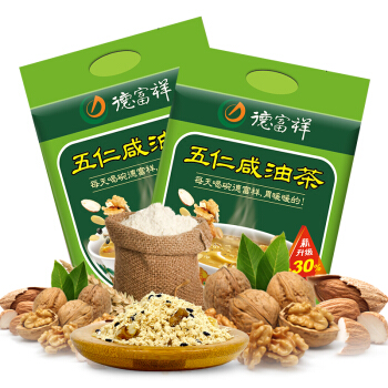 德富祥 五仁咸油茶面两连包共 960g 30.8元（需用券）