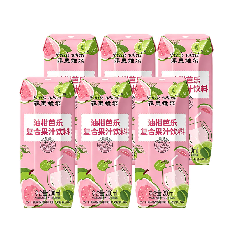 88VIP：菲里维尔 油柑芭乐复合果汁饮料200ml*6瓶 10.78元（需用券）