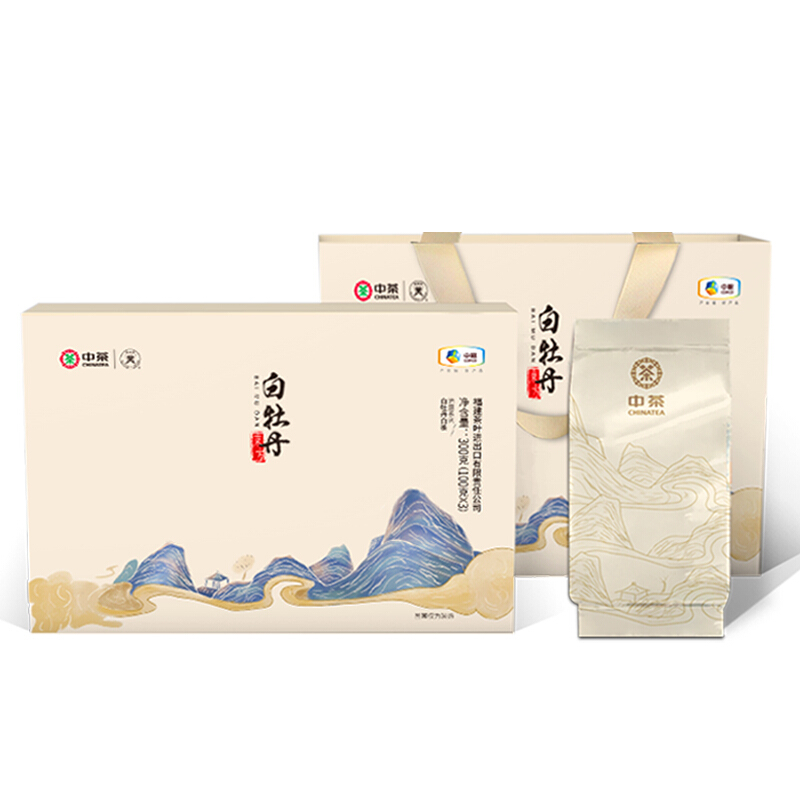 中茶 特级 白牡丹白茶 300g 礼盒装 118元