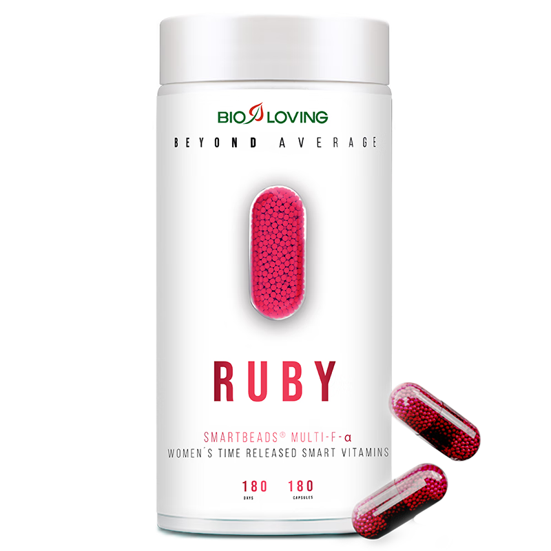 Bioloving女性缓释复合维生素德国进口 Ruby综合营养包 VC钙铁矿物质免疫力 女