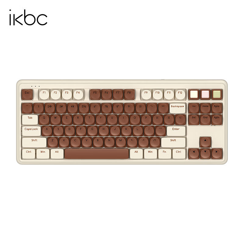 ikbc S300 87键 2.4G蓝牙 双模无线机械键盘 牛奶巧克力 红轴 无光 219元