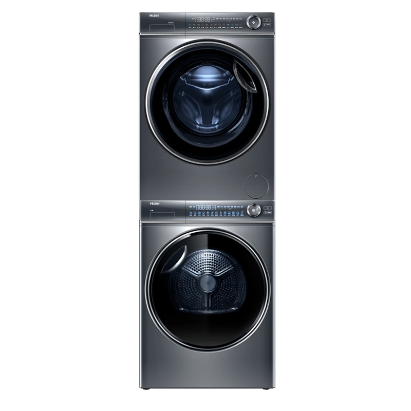 PLUS会员： Haier 海尔 精华洗2.0系列 EG100BD66S＋HGY100-F376U1 热泵式洗烘套装 10KG 