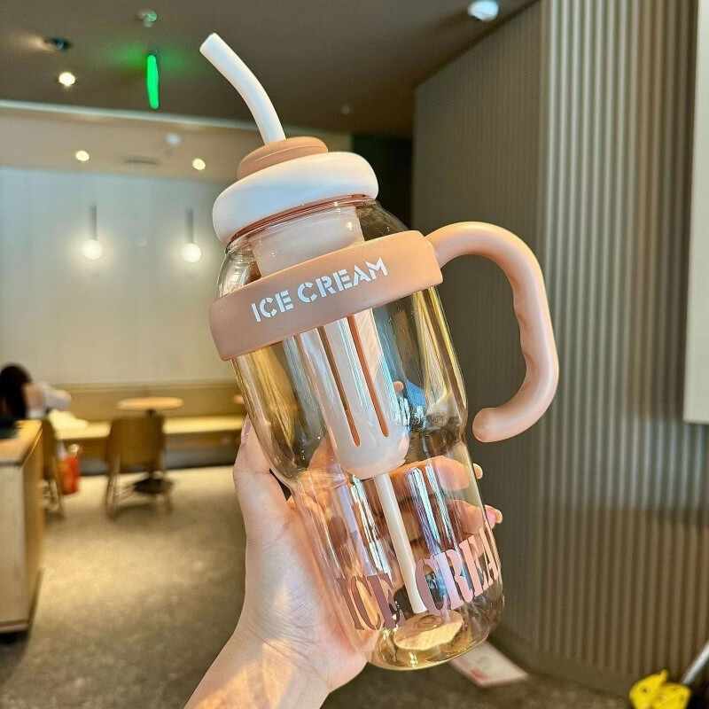 亚创优品 塑料杯 顿顿桶 奶茶杯 1300ml肚肚杯 9.8元（需用券）