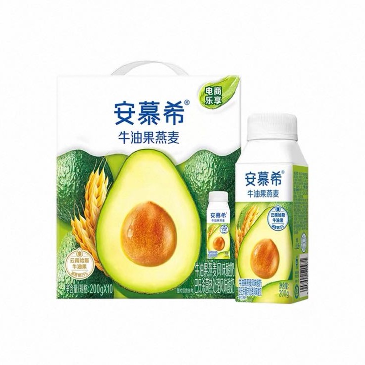 安慕希 希腊风味酸奶 牛油果燕麦10瓶 31.51元