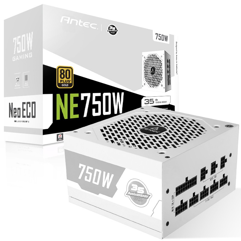 Antec 安钛克 NE750 金牌（90%）全模组ATX电源 750W 白色 506.98元（需用券）