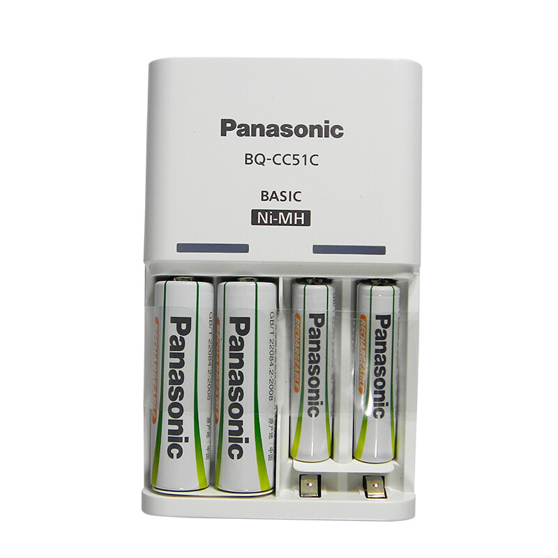 Panasonic 松下 5号充电电池 1.2V 1900mAh 2粒+7号充电电池 1.2V 750mAh 2粒 充电套装 4