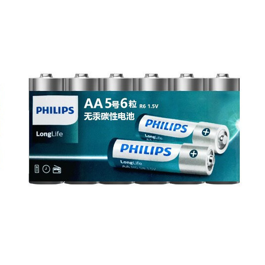 PHILIPS 飞利浦 R6 5号碳性电池 1.5V 6粒装 8.32元
