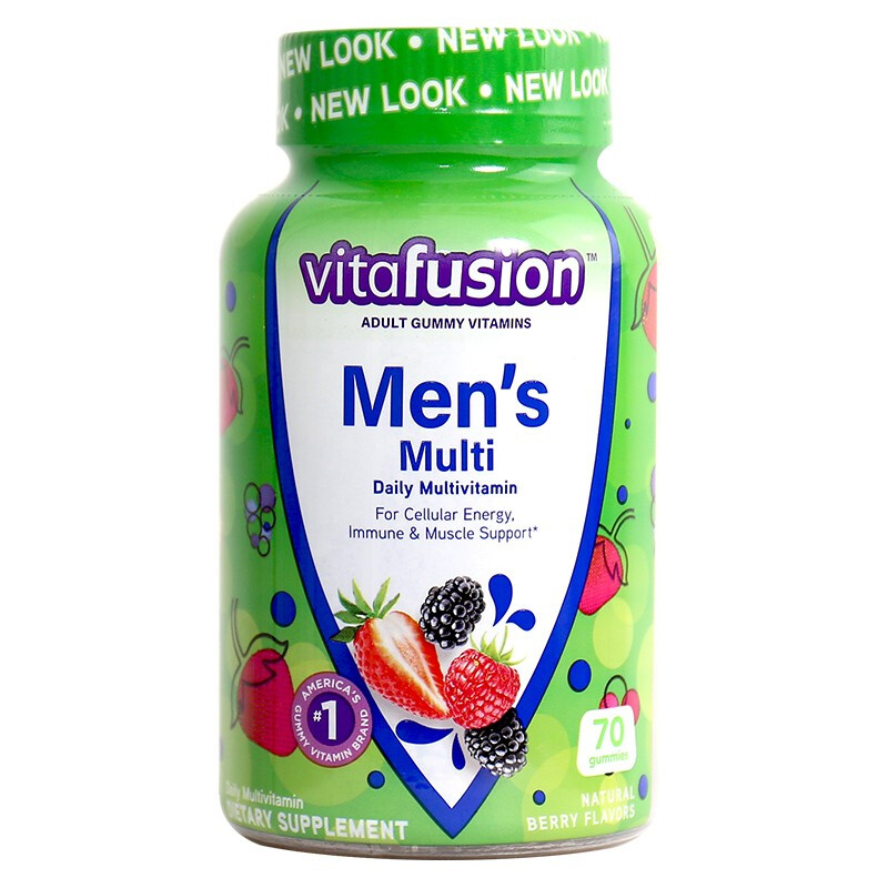 vitafusion 男士复合维生素软糖 70粒 52.67元（需买3件，需用券）