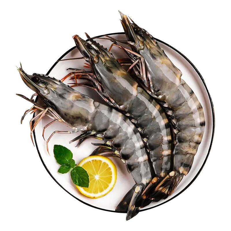 超大黑虎虾800g *2盒 【一盒6头，一头20-22cm】 146元