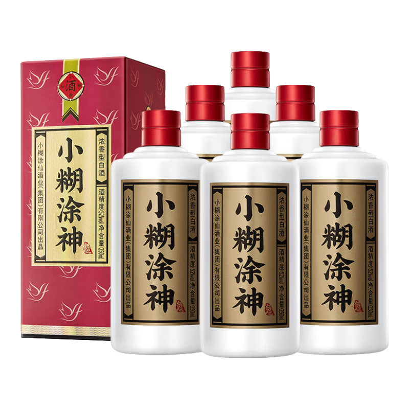 小糊涂仙 小糊涂神 52度 浓香型白酒 250ml*6瓶 203.66元 包邮（需领券）