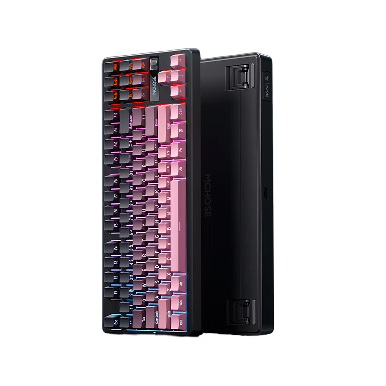 MCHOSE 迈从 G87 87键 三模机械键盘 黑莓粉 炽焰轴 RGB 198.25元