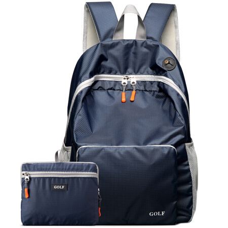 GOLF 高尔夫 双肩包男女可折叠电脑背包书包14英寸轻便户外旅行包旅游运动