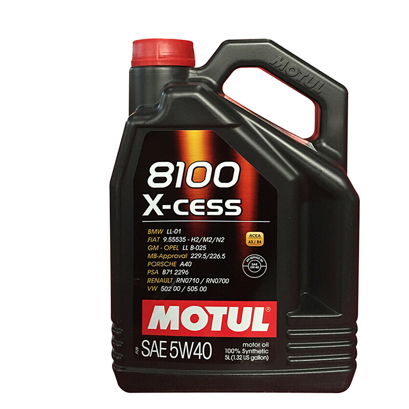 MOTUL 摩特 8100 X-CESS 5W-40 SN级 全合成机油 5L 196.63元（需用券）
