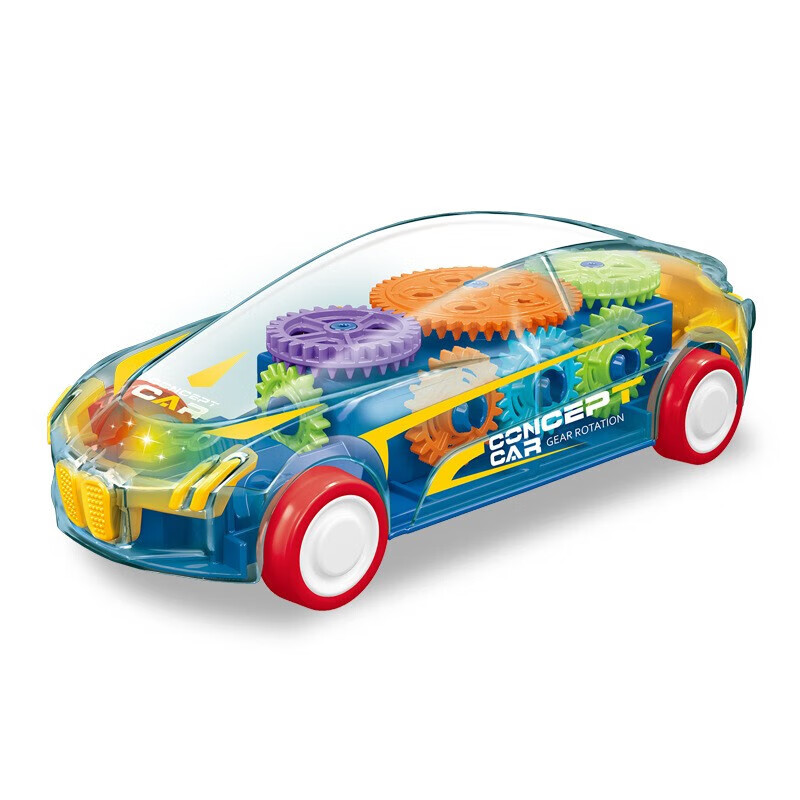 宝孩星 儿童惯性赛车玩具模型 宝马-带灯光+联动齿轮 颜色随机 10.9元