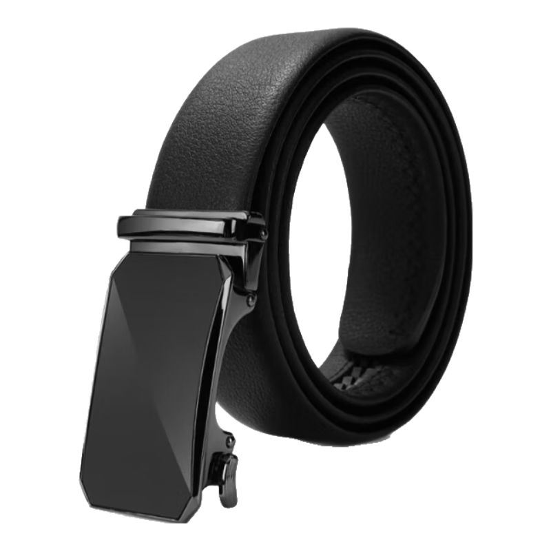 京东京造 钻石纹头层牛皮男士皮带 自动扣 120cm磨砂 情人节礼物 62.1元(需领