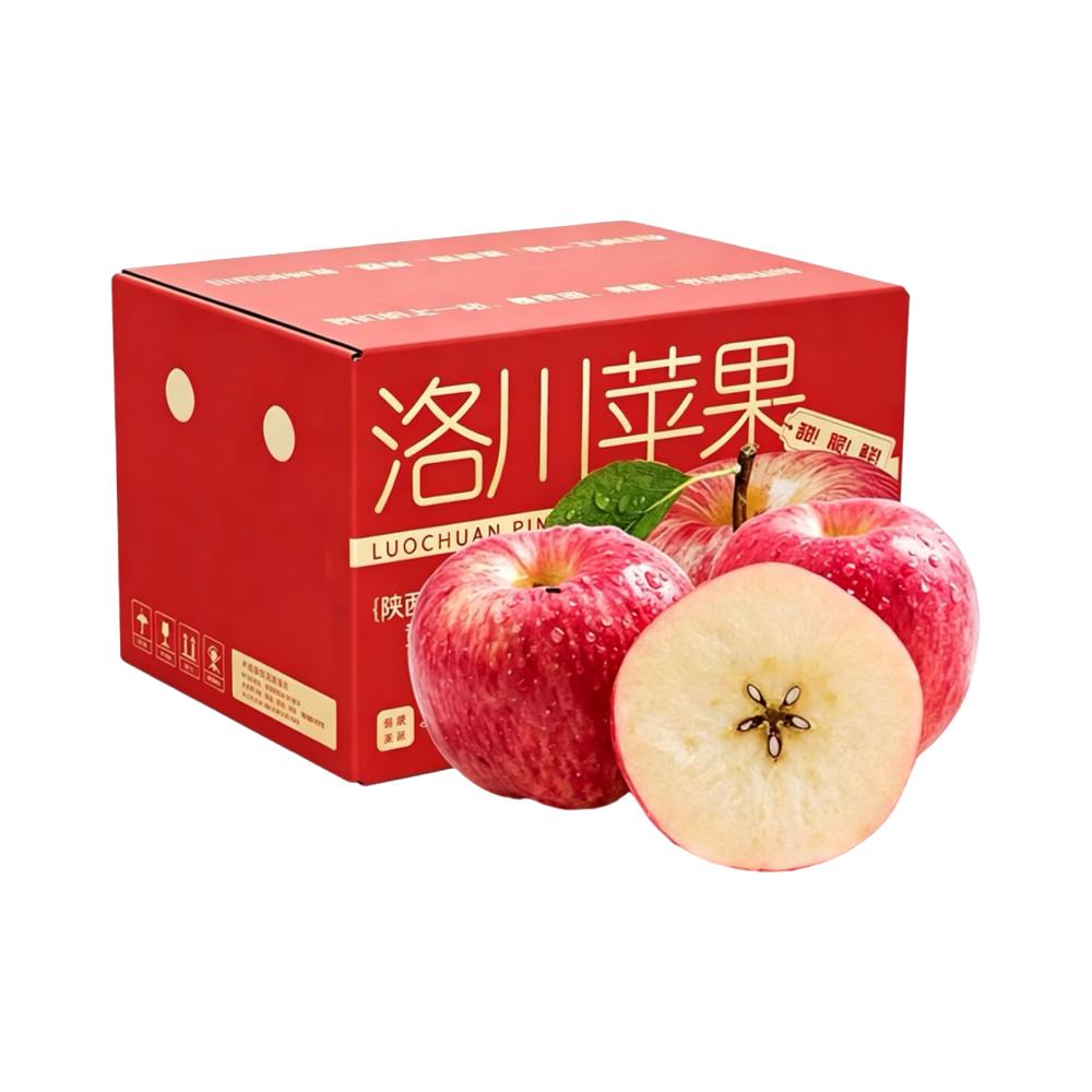洛川红富士苹果 65-70mm 新鲜应季 水果 辅食 10斤 20.8元