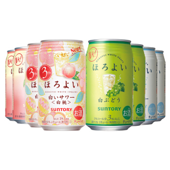 和乐怡 HOROYOI 三得利果酒 350ml*8罐装 6种口味 88元