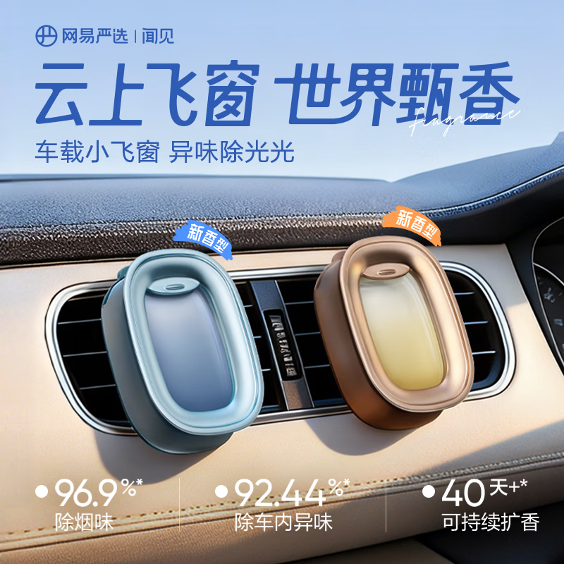 网易严选 小飞窗 车载出风口香薰 2枚 25.41元（需用券）