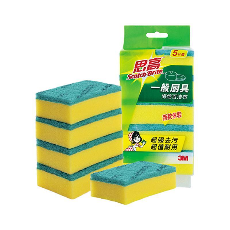 思高 3M Scotch-Brite G6215 洗碗布 金刚砂 复合材质 5片装 8.08元