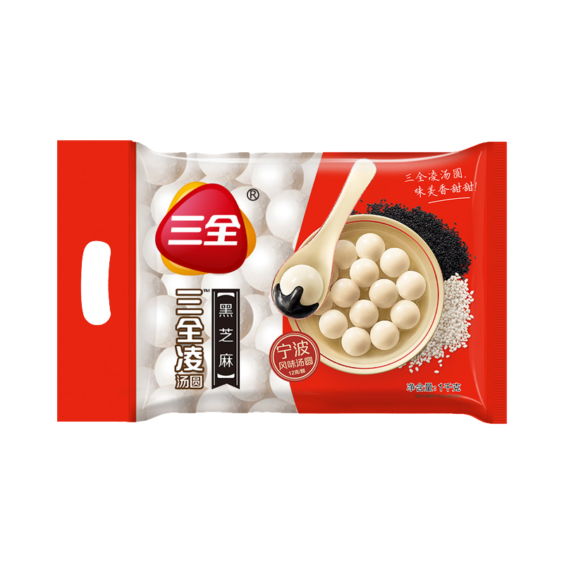 三全宁波风味黑芝麻汤圆 1kg 约84只*4件 6.04元/件（共24.18元）