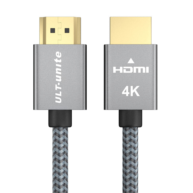 ULT-unite 优籁特 HDMI2.0 视频线缆 1m 灰色 12.8元