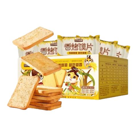 plus会员：三只松鼠 香烤馍片 450g 11.78元