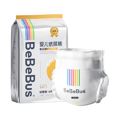 BeBeBus 装仔pro 拉拉学步裤 试用装 A 2XL 4片 8.9元