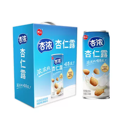 88VIP：六个核桃 杏浓杏仁露 240mL×12罐 18.41元+4.29元淘金币