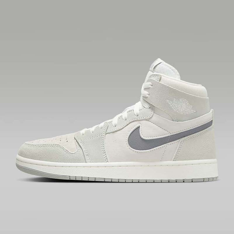 NIKE 耐克 Jordan AJ1烟灰白男子翻毛皮高帮休闲运动鞋篮球鞋DV1307-101 579元（需