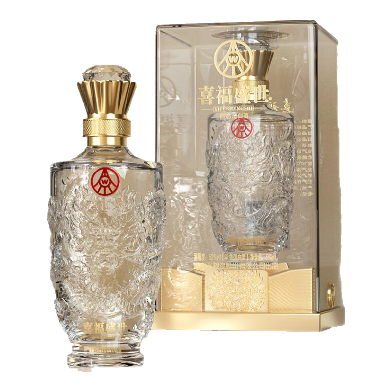 五粮液 龙腾鸿运 52° 浓香型白酒 500ml 68.1元（需凑单）