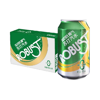 乐百氏 苏打水气泡水 330ml*24罐 0糖0卡原味 30.8元