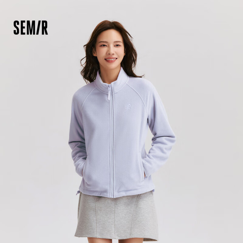 Semir 森马 女士摇粒绒插肩袖夹克 109724108005 99元