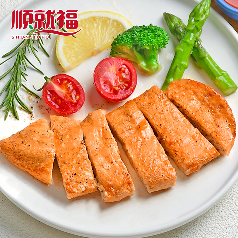 顺就福 香煎鸡排黑椒鸡扒 80g*10片 22.9元(需用券)