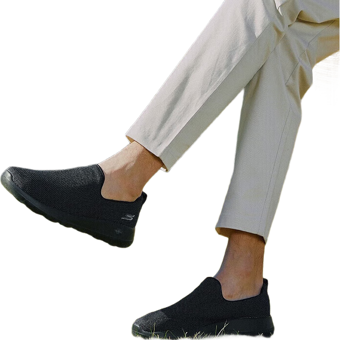 plus:斯凯奇 男款软底轻便健步鞋 54609 户外网面透气一脚蹬休闲鞋 150.55元