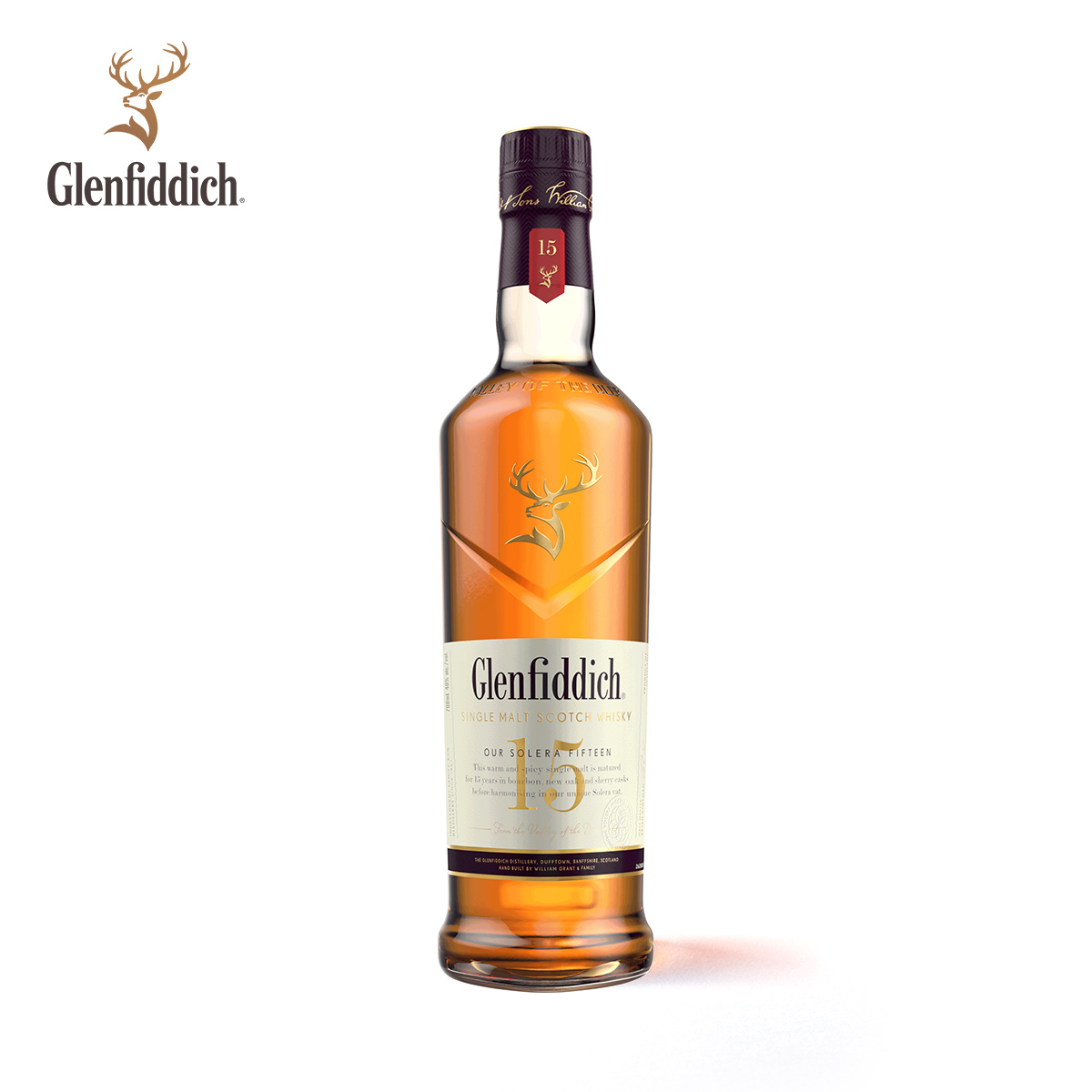 格兰菲迪 15年 苏格兰 单一麦芽威士忌 40%vol 389.99元