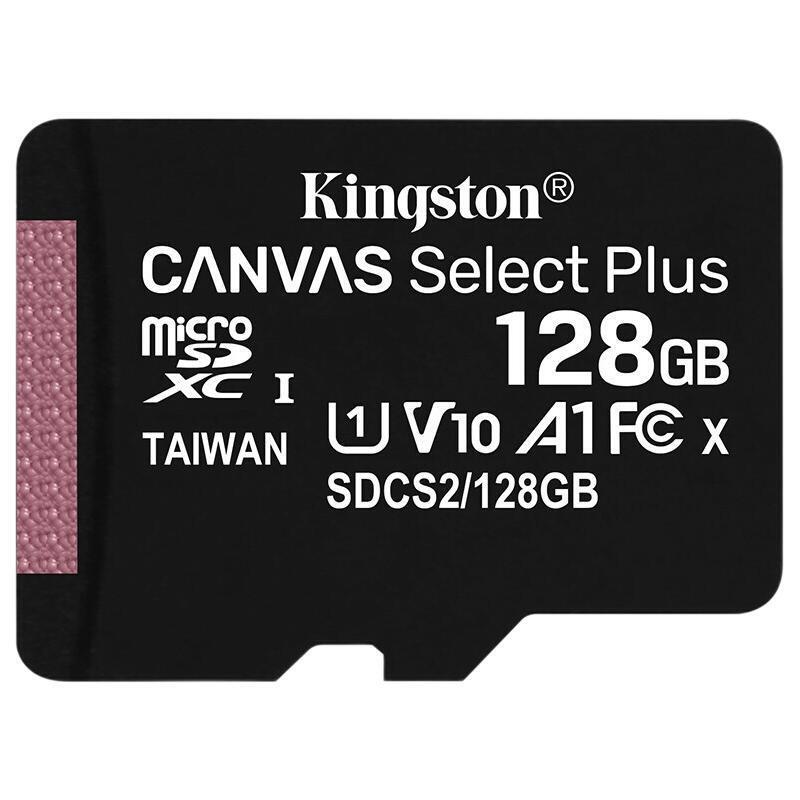 Kingston 金士顿 行车记录仪内存卡 高速TF卡 摄像头 监控手机 U1存储卡 SDCS2/128GB【送 67.71元（需用券）