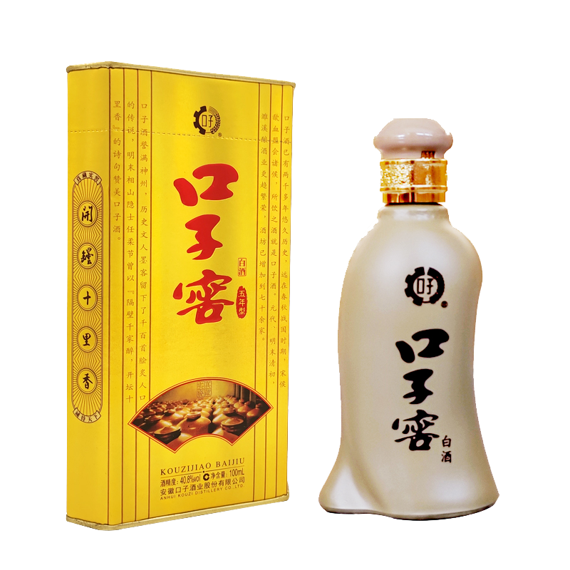 口子窖 5年型40.8度100ml小酒单瓶装白酒 ￥11.88