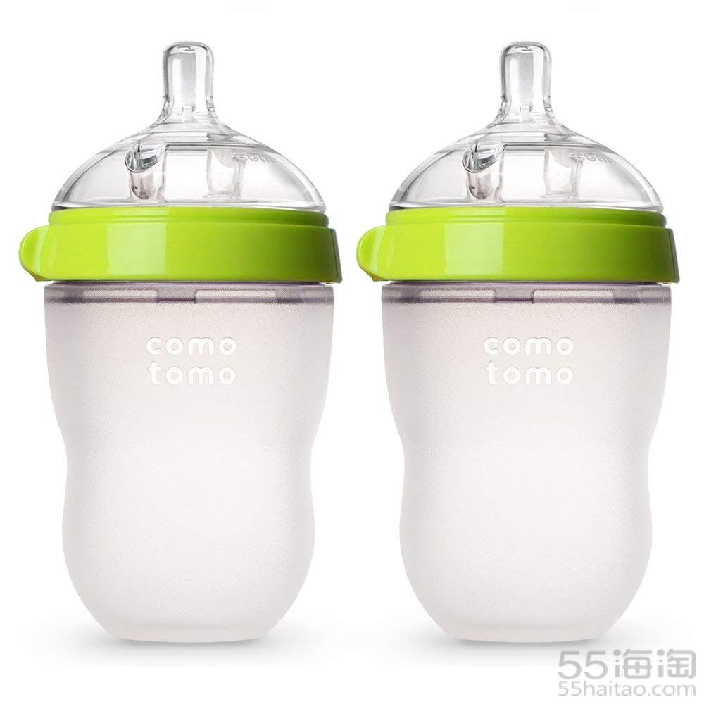【中亚Prime会员】Comotomo 可么多么 绿色奶瓶 227g*2只装