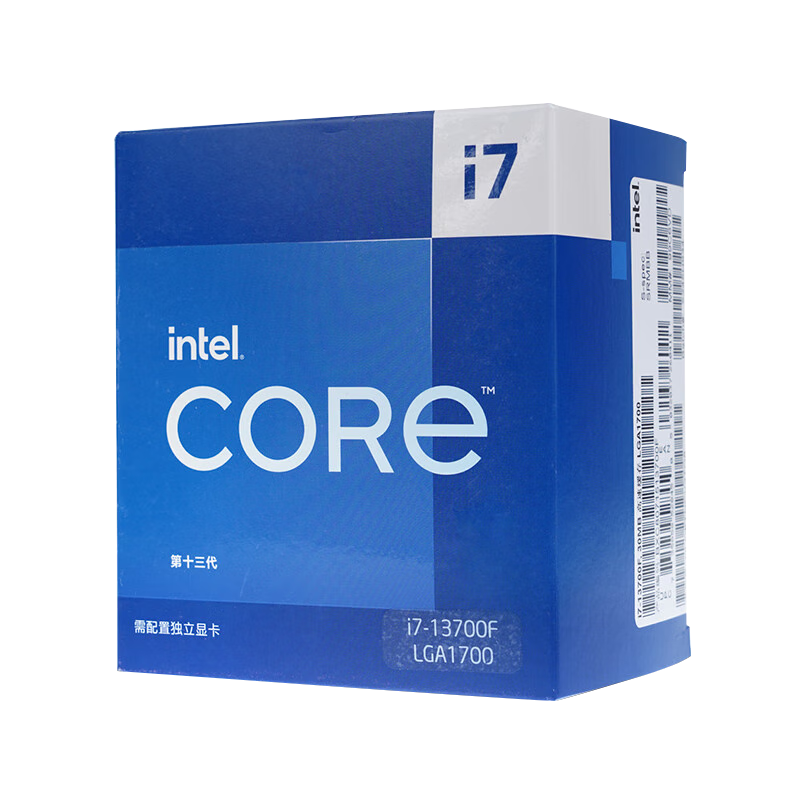 intel 英特尔 酷睿 i7-13700F 盒装CPU处理器 16核24线程 5.2Ghz 2340.3元包邮