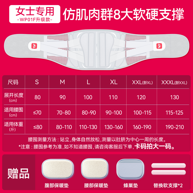 维德 医疗护腰带腰间盘劳损突出医用女士男士热敷腰围支撑腰托透气 169元