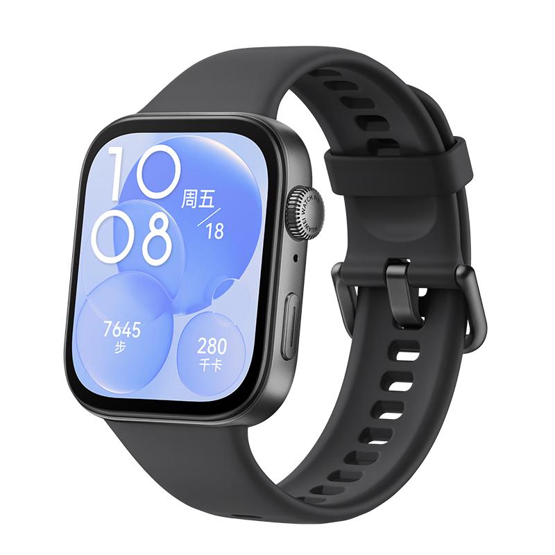 华为 WATCH FIT 3 智能手表 幻夜黑 氟橡胶表带 466.65元