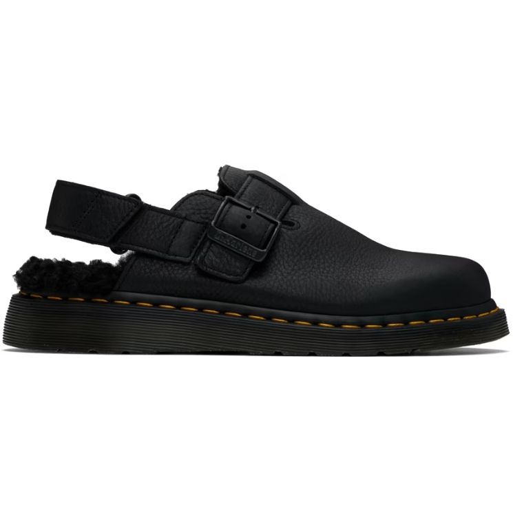 DR. MARTENS 黑色 Jorge II Faux-Fur Lined 穆勒鞋 6.3折 $88（约641元）