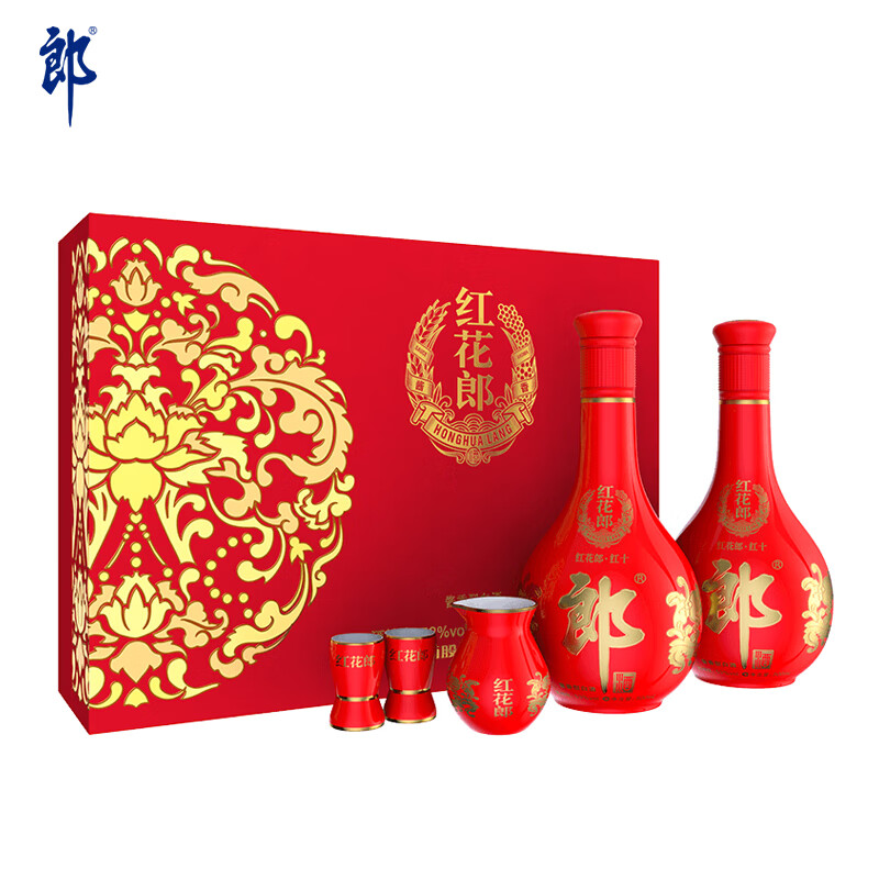 郎酒 红花郎10 酱香型白酒 53度 500ml*2瓶 400元(需用券)