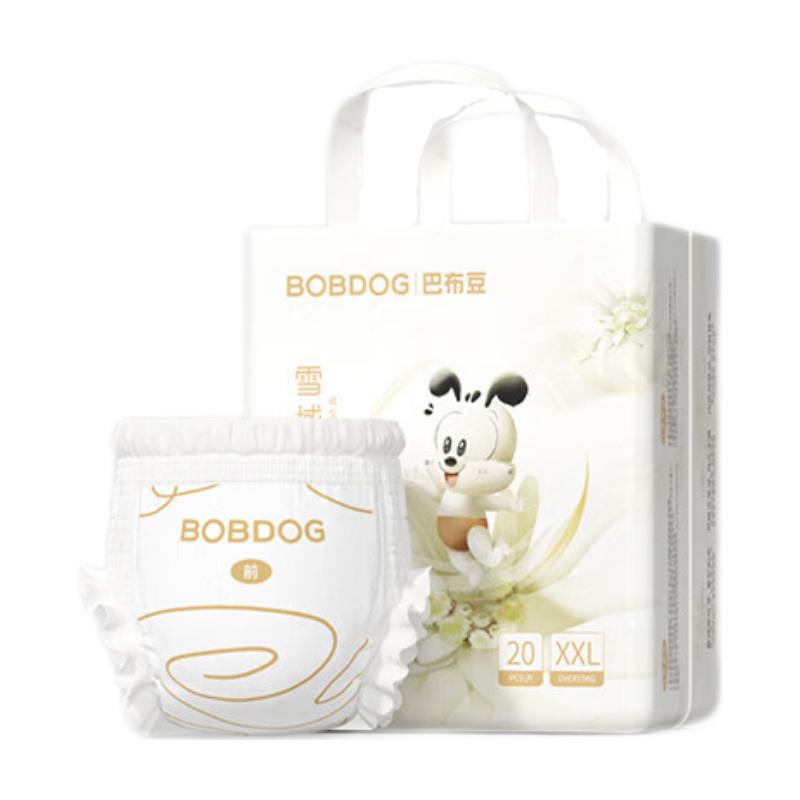 Plus会员：巴布豆（BOBDOG）雪域极光拉拉裤奢护透气XXL20片(15-18KG) 14.06元