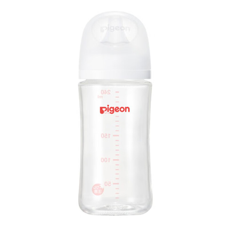 贝亲 自然实感第3代PRO系列 AA187 玻璃奶瓶 240ml M 3月+ 50.08元