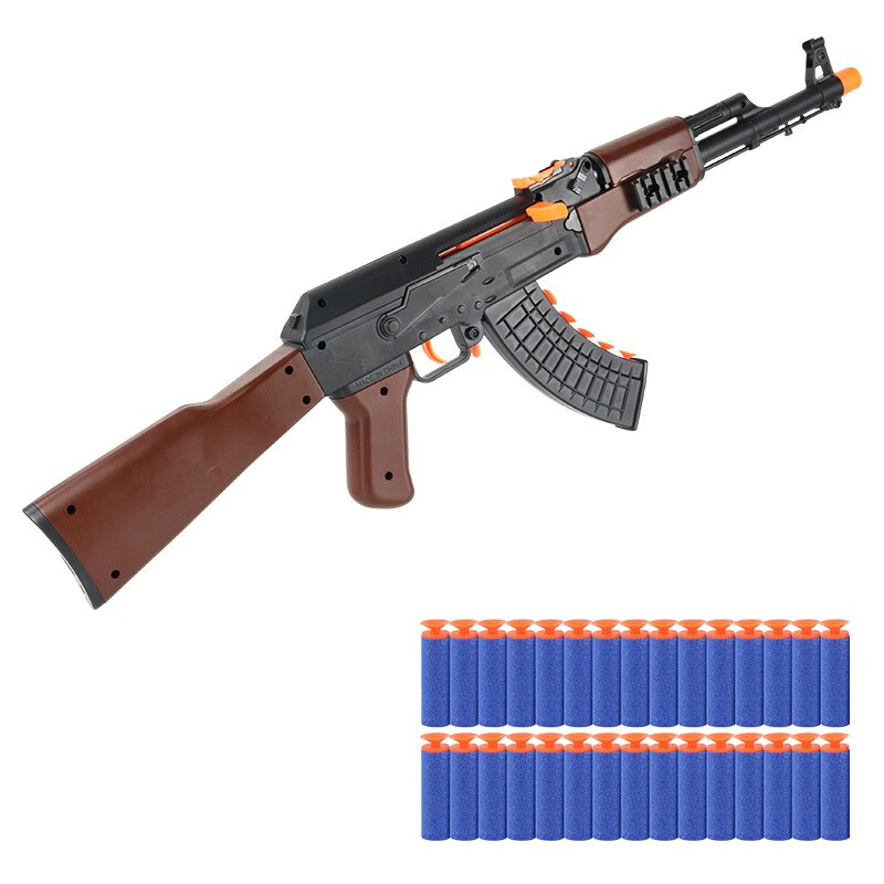 BEI JESS 贝杰斯 儿童玩具枪8-12 可发射吃鸡玩具男孩手动AK吸盘软弹枪礼物 19.4