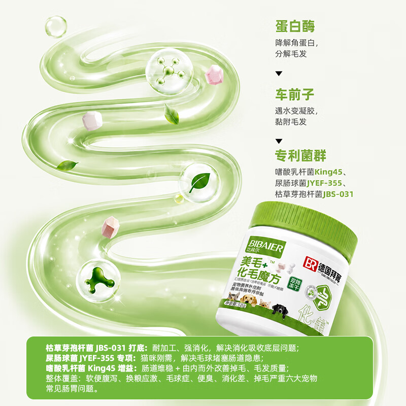 比拜尔猫用美毛化毛冻干52g/罐 3.9元 - 清风线报